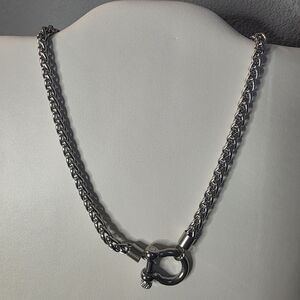 Silver Chain Necklace with Clasp ***Stainlessteel***